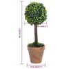 vidaXL Artificial Plant Set of 2 Mixed Green