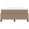 vidaXL Bed Frame with Mattress Cappuccino 47.24 x 78.74 in Fabric
