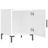 vidaXL Bedside Cabinet Set of 2 High gloss white Engineered wood, iron