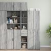 vidaXL Slim Storage Cabinet Grey Sonoma Engineered Wood Slim