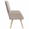 vidaXL Armchair Light Grey 24.41 x 26.38 x 37.60 in Sherpa Fabric