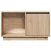 vidaXL TV Cabinet Natural Wood Solid Pine Wood TV Cabinet Rectangular