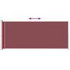 vidaXL Side Awning Red and Grey