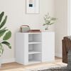 vidaXL Wall Cabinet White Engineered wood Medium Wall mounting