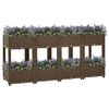 vidaXL Raised Bed Brown Polypropylene 63 in x 15.7 in x 28 in Raised Bed