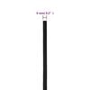 vidaXL Boat Rope Full Black 0.24 " 820.2 ' Polypropylene