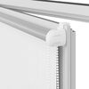 vidaXL Roller Blind White Polyester 17.7x51.2 in Height-Adjustable
