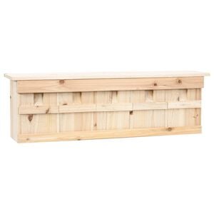 vidaXL Sparrow House Natural wood Firwood 26.8 x 5.9 x 8.3 in Durable