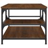 vidaXL Coffee Table Brown Oak Engineered wood, metal Coffee Table