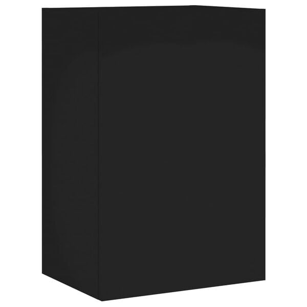 vidaXL TV Wall Cabinet Black Engineered wood Medium TV Wall Cabinet