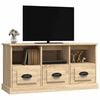 vidaXL TV Cabinet Sonoma Oak Engineered Wood TV Cabinet Rectangular