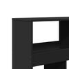 vidaXL Bookcase Black Engineered wood Tall Bookcase Rectangular
