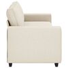 vidaXL Sofa Beige 87.01 x 30.31 x 32.28 in Linen-blend Fabric