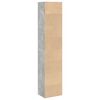 vidaXL Bookcase Concrete grey Engineered wood Tall Storage Bookcase
