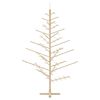 vidaXL Wooden Christmas Tree with Stand Natural 70.9" Solid pine wood