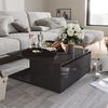 vidaXL Coffee Table High gloss gray Engineered wood Medium Coffee Table