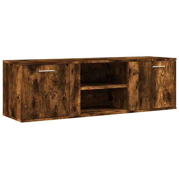 vidaXL TV Cabinet Smoked Oak Engineered Wood Medium TV Cabinet