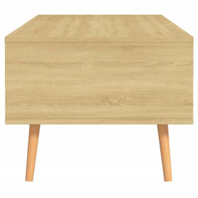 vidaXL Coffee Table Sonoma Oak 39.4"x19.5"x16.9" Engineered Wood
