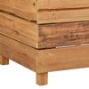 vidaXL Raised Bed Natural wood Recycled teak wood and steel Large