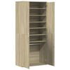 vidaXL Shoe Cabinet Sonoma Oak Engineered Wood Large Shoe Cabinet