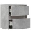 vidaXL TV Wall Cabinet Concrete gray Engineered wood Medium