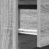 vidaXL Bedside Cabinet Grey Sonoma Engineered Wood Medium