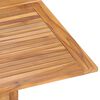 vidaXL Outdoor Dining Set Natural Teak Solid Teak Wood Medium Foldable