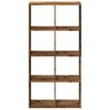 vidaXL Room Divider Bookcase Old wood Engineered wood Medium