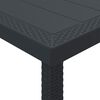 vidaXL Garden Dining Table Anthracite 118.11 x 39.37 x 28.74 in