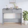 vidaXL Console Table Grey Sonoma Engineered Wood Medium Console Table
