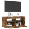 vidaXL TV Cabinet Smoked Oak Engineered wood TV Cabinet Rectangular