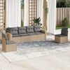 vidaXL Garden Sofa Set Beige, Light Grey