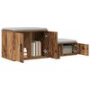 vidaXL Storage Cabinet 2 pcs Old Wood 46.46 x 16.14 x 15.75 in