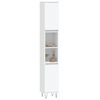 vidaXL Bathroom Cabinet White Engineered wood Tall Bathroom Cabinet