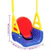 vidaXL Swing Seat Blue Polypropylene Toddler size Adjustable Armrests