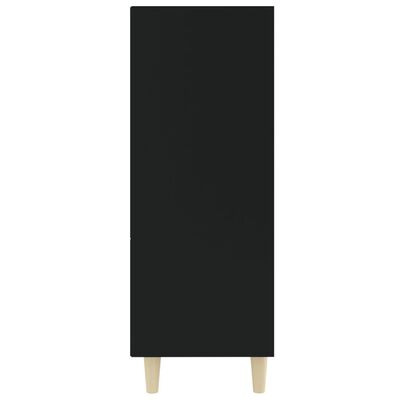 vidaXL Sideboard Black 27.4"x12.8"x35.4" Engineered Wood