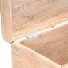 vidaXL Storage Chest White finish Solid acacia wood 35.4 x 15.7 x 15.7 in