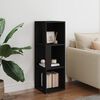 vidaXL Corner Cabinet Black Engineered wood Compact Corner Cabinet
