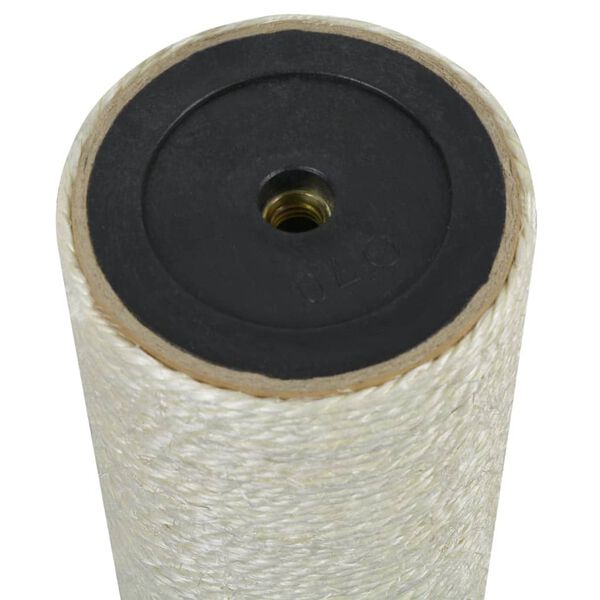 vidaXL Cat Scratching Post Beige Natural sisal, particle board