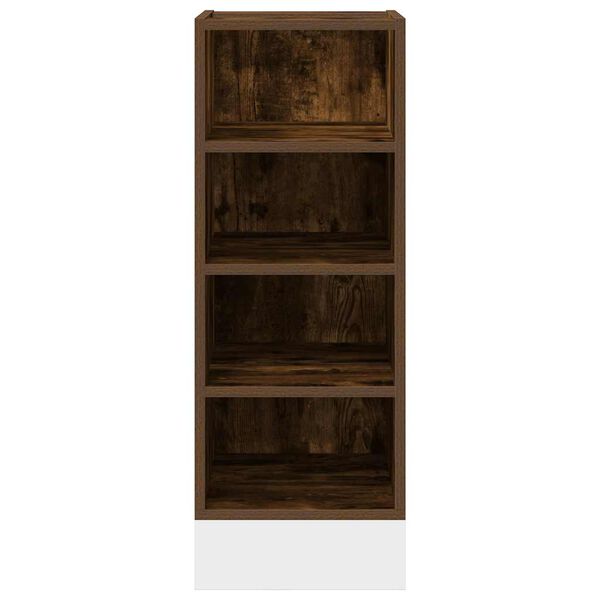 vidaXL Bottom Cabinet Smoked Oak Engineered Wood Standard Bottom Cabinet