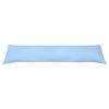 vidaXL Sleeper Pillow Blue Microfiber with PP cotton 15.7 in x 57.1 in