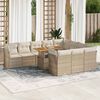 vidaXL Garden Sofa Set Beige