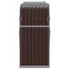 vidaXL Log Holder Brown 70.9"x17.7"x39.4" Galvanized Steel