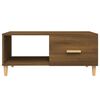 vidaXL Coffee Table Brown Oak Engineered wood, solid eucalyptus wood