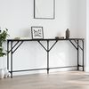 vidaXL Console Table Black Engineered wood, metal Extra Long