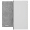 vidaXL Hanging Corner Cabinet Concrete Gray Engineered Wood Medium