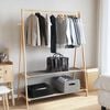 vidaXL Clothes Rack Natural bamboo Bamboo 52.0 in x 17.9 in x 59.3 in