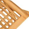 vidaXL Folding Garden Chair Set of 2 Natural Wood Solid Teak Wood Medium