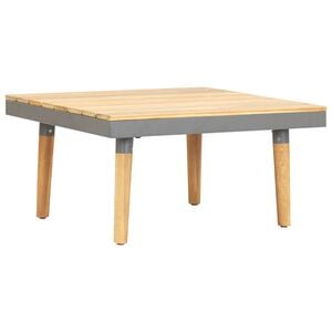 vidaXL Coffee Table Natural Solid acacia wood with teak finish Small