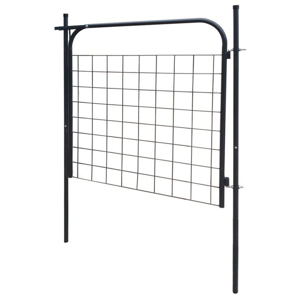 vidaXL Garden Fence Gate 39.4"x39.4" Anthracite